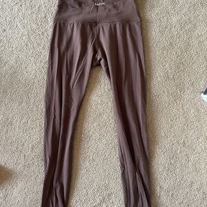 Brown High-Waisted Leggings